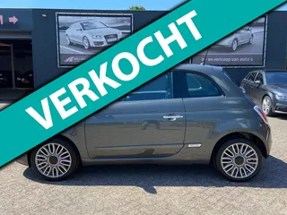 Fiat 500 0.9 TwinAir Turbo Lounge 54.458 Kilometer n.a.p - Airco - Bluetooth - Carplay - Panoramadak - Leer - 16 inch l.m velgen